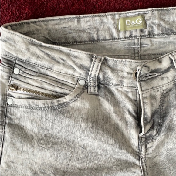 Vintage Dolce Gabbana Summer Camp Grey Wash Jeans - Picture 2 of 8